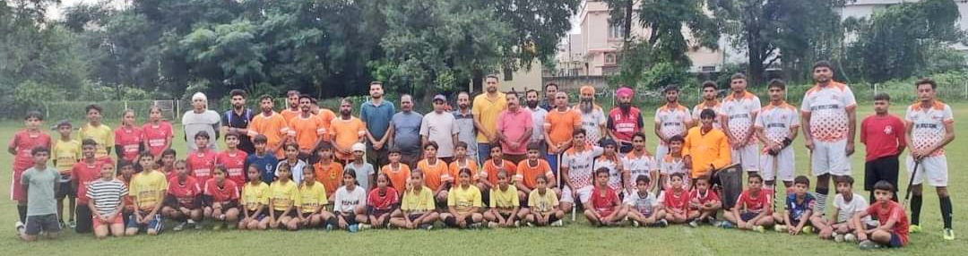 An exhibition match was organized by Rana Hockey Academy on the birthday of the hockey wizard Major Dhyan Chand